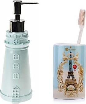 Prime Sıvı Sabunluk,diş Fırçalık 2 Li Seti,deniz Feneri ve Paris görsel 2