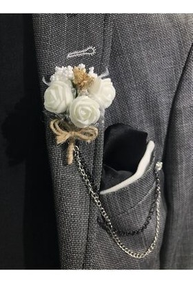 Araslar Beyaz Yaka Çiçeği - Damat Çiçeği - Sağdıç Çiçeği Zincirsizdir