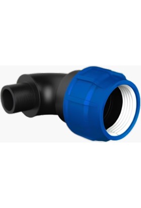 Q50-11/2'''' Pvc Kaplin Dış Dişli Dirsek