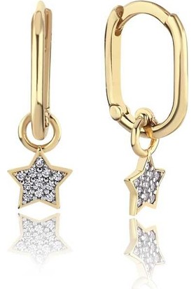 Arax Yıldız Taşlı Ataç Küpe