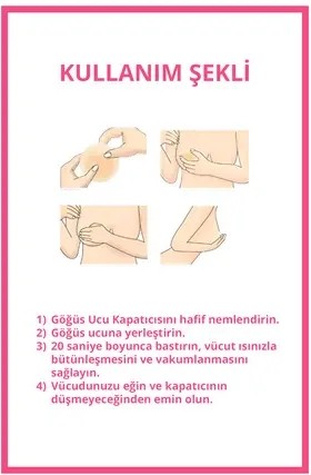 Cottonhill Ten Vakumlu Yapışkansız Göğüs Ucu Kapatıcı, Meme Ucu Kapatıcı görsel 8