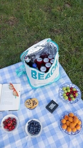 1001 Termal Plaj Çantası, Beach Yazılı Plaj Çantası, Termal Çanta, Soğuk Tutucu Termos görsel 3