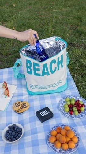 1001 Termal Plaj Çantası, Beach Yazılı Plaj Çantası, Termal Çanta, Soğuk Tutucu Termos görsel 5