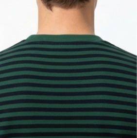 Lacoste Bisiklet Yaka Nefti Regular Fit Çizgili görsel 3