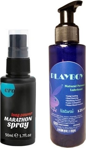 TeknoKapsül Playboy Hintohu Erkeklere Özel Sprey 50 ml Peak Power For Men Sprey + Playboy 125 ml Lubricant Gel