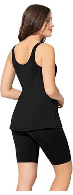 Argisa Taytkini Desenli Şortlu Tankini 5532 Desenli Füme Büyük Beden görsel 2