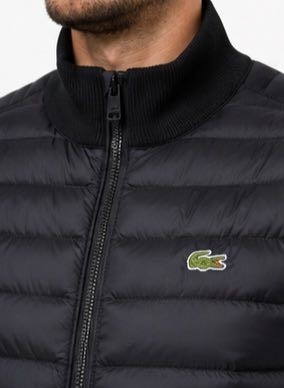 Lacoste Siyah Slim Fit Yelek görsel 2