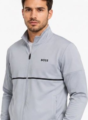Boss Grafic Gri-Füme Regular Fit Eşofman Takımı görsel 5