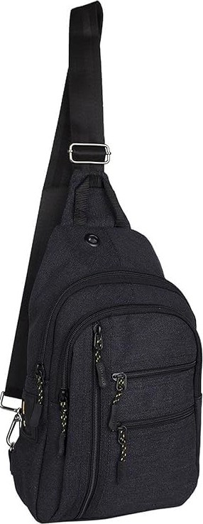 1001 4925 Kulaklık Çıkışlı Body Bag ve Omuz Çantası Siyah