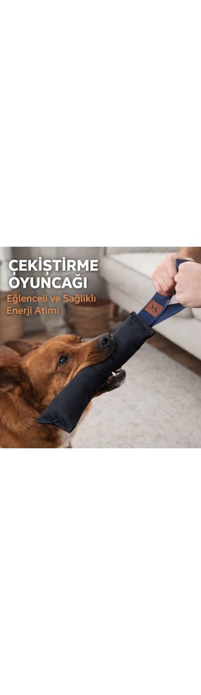 MS Pet Design 2'li Köpek Halat Oyuncagi Seti - Dogal Pamuk,el Yapimi,dis Temizligi Destekli Çekistirme Oyuncag! görsel 8
