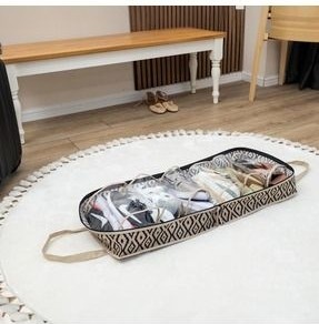 Forsace Bohe Kulplu Ayakkabı Seyahat Çantası 35X22X40 cm görsel 3