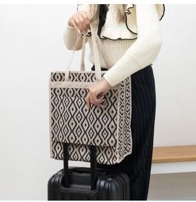 Forsace Bohe Kulplu Ayakkabı Seyahat Çantası 35X22X40 cm görsel 2