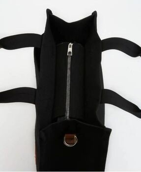 Ksburda Üç Gözlü The Tote Bag Kadın Omuz Çanta Tekstil Malzemeden Şık Ve Düz Desenli Tasarım görsel 2