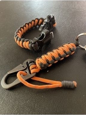 Handmade Paracord Bileklik Anahtarlık Hediye Seti görsel 2