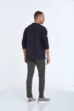 Voltaj Stand For Art Baskılı Bisiklet Yaka Sweatshirt Bordo görsel 5