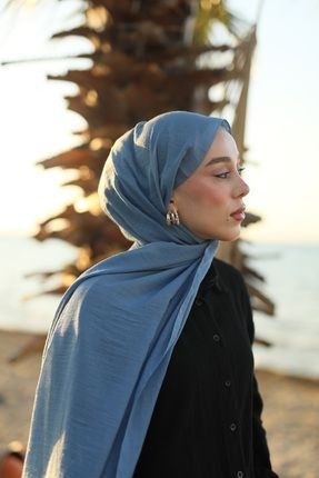 Modakaşmir Neo Pamuk Şal, Yumuşak Dokulu, Duman Renk, Hafif ve Düz Desenli, İlkbahar-Yaz Günlük Kullanım için İdeal