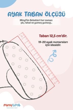 MinyTim Bebek Panduf, Polar Astarlı Kaydırmaz Taban Çok Renkli Düz Desenli görsel 4
