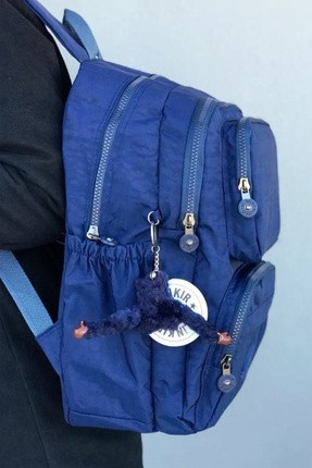 Klinkır Gri Renk Çok Gözlü Geniş Hacimli Yağmur Suyu Itici Özellikte Okul Çantası Kumaş Sırt Çantası görsel 4