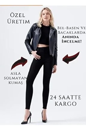 Polle Süper Skinny Gri Yüksek Bel Pantolon S.ı.m.s.ı.k.ı Yüksek Bel görsel 6