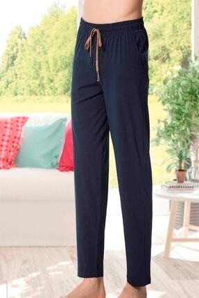 Kly %100 Pamuklu Battal Beden Erkek Tek Alt Pijama Düz Desen Relaxed Siluette 120 görsel 2