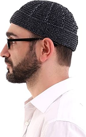 1001 Kışlık Kadife Takke Katlamalı Desenli görsel 5
