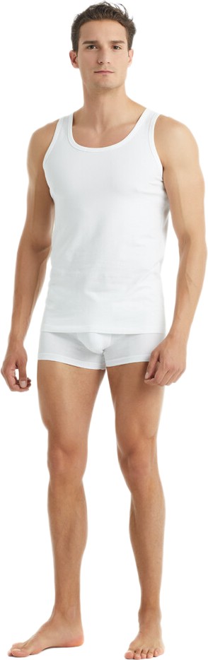 Blackspade Erkek Atlet 2'li Paket Tender Cotton 9678 - Beyaz görsel 7