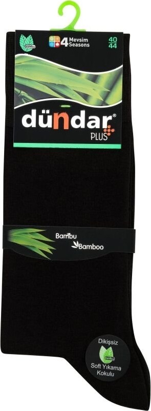 Dündar 6’lı Paket Erkek Bambu Çorap - Her Mevsim Konfor (4 Mevsim) Asorti görsel 2