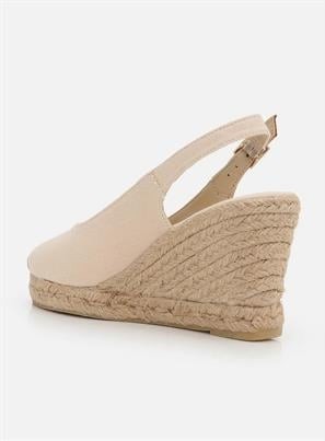 Su Espadril Pippa Ekru Kadın Dolgu Topuklu Espadril görsel 3