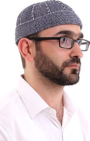 1001 Kışlık Kadife Takke Katlamalı Desenli görsel 2