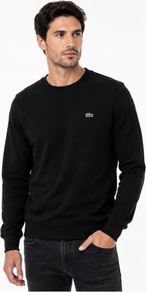 Lacoste Bisiklet Yaka Siyah Regular Fit Erkek Sweatshırt görsel 5