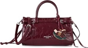 1001 Suni Deri Polyester, Koyu Kırmızı, 29X17X11 görsel 3