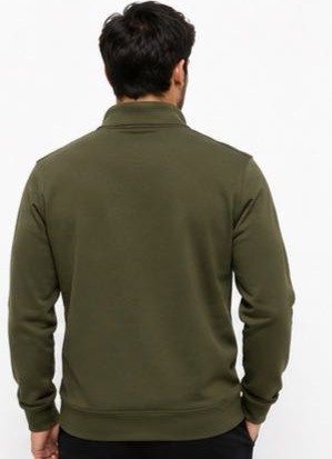 Lacoste Fermuar Yaka Haki Regular Fit görsel 2
