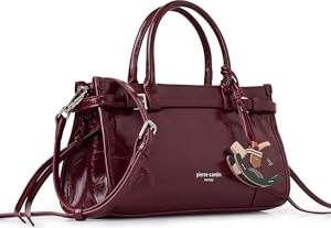 1001 Suni Deri Polyester, Koyu Kırmızı, 29X17X11 görsel 4