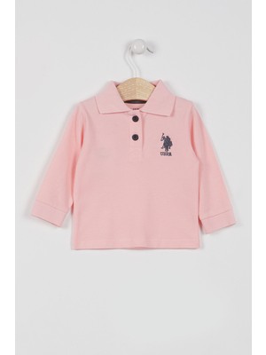 U.S. Polo Assn. U.s. Polo Assn Lisanslı Classic Somon Bebek Uzun Kol Yakalı Sweatshirt