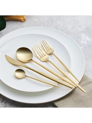 Karaca Orion Shiny Gold 30 Parça 6 Kişilik Çatal Kaşık Bıçak Seti