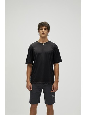 Bad Bear Liber Oversize T-Shirt Siyah Basic Erkek Tişört