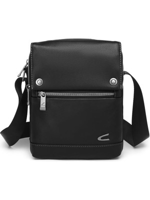 C-Active Büyük Boy Erkek Postacı Omuz Çantası Poly Kumaş 8586 - Siyah