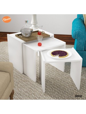 Modilayn 3 Lü Zigon Sehpa Takımı