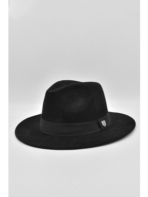Kadın Süet Su Tutmaz Siyah Fötr Şapka