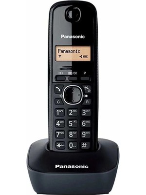 Panasonic Kx-Tg 1611 Dect Kablosuz Telsiz Telefon Siyah Renkli Ekran Yok 6 Adet Ahize Arttırımı