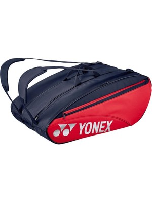 Yonex Pro 423212 Tango Kırmızı 12 Raketli Ayakkabı Bölmeli Tenis Çantası