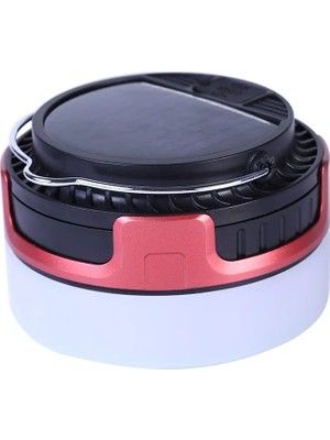 Gaman Güneş Enerjili Solar Aydınlatma Kamp Çadır Kamp Lambası Şarjlı Ampül LED Şarjlı El Feneri Balıkçı Avcı Feneri