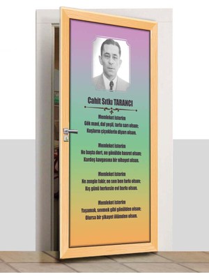 Sınıf Sepeti Kapı Giydirme - Cahit Sıtkı Tarancı - K1030