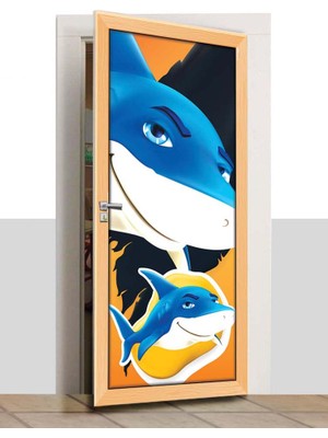 Sınıf Sepeti Kapı Giydirme - Köpek Balığı - K1210