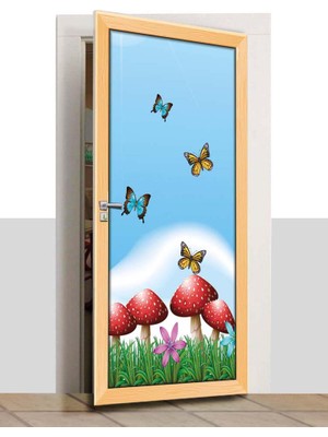 Sınıf Sepeti Kapı Giydirme - Kelebekler - K825