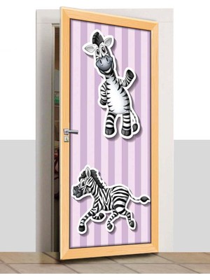 Sınıf Sepeti Kapı Giydirme - Zebra - K397