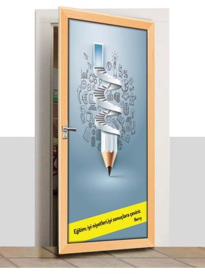 Sınıf Sepeti Kapı Giydirme - Eğitim Sözleri - K1160