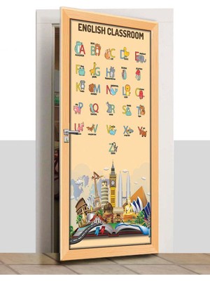 Sınıf Sepeti Kapı Giydirme - Ingilizce Sınıfı - K1158
