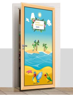 Sınıf Sepeti Kapı Giydirme - Papağan - K832