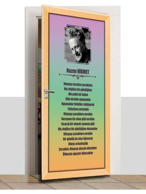 Sınıf Sepeti Kapı Giydirme - Nazım Hikmet - K1029